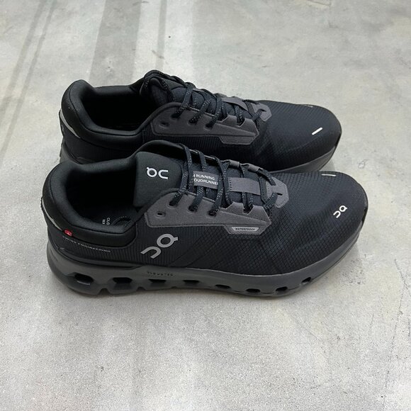 On Cloud Cloudrunner 2 Waterproof Men's Size 9.5 Magnet Black 3ME10152130 - New - Picture 3 of 7